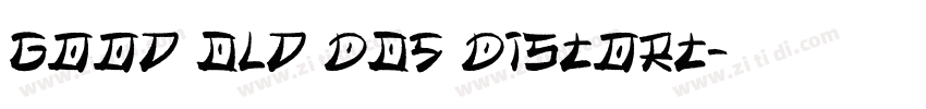 Good Old DOS Distort字体转换 Good Old DOS Distort字体转换